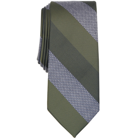 Bar III Men Gaffney Stripe Tie Hunter - Picture 1 of 1